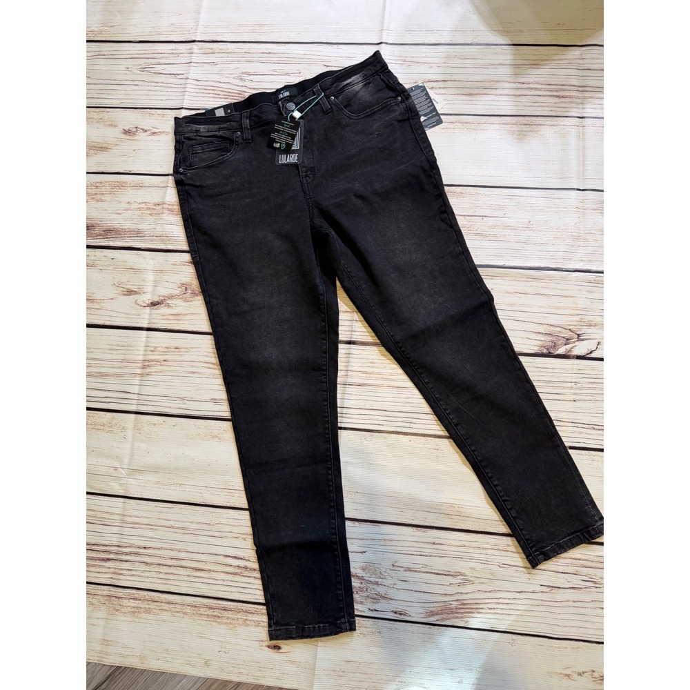 LuLaRoe Skinny Denim Jeans‎ Faded Black Size 32 NWT